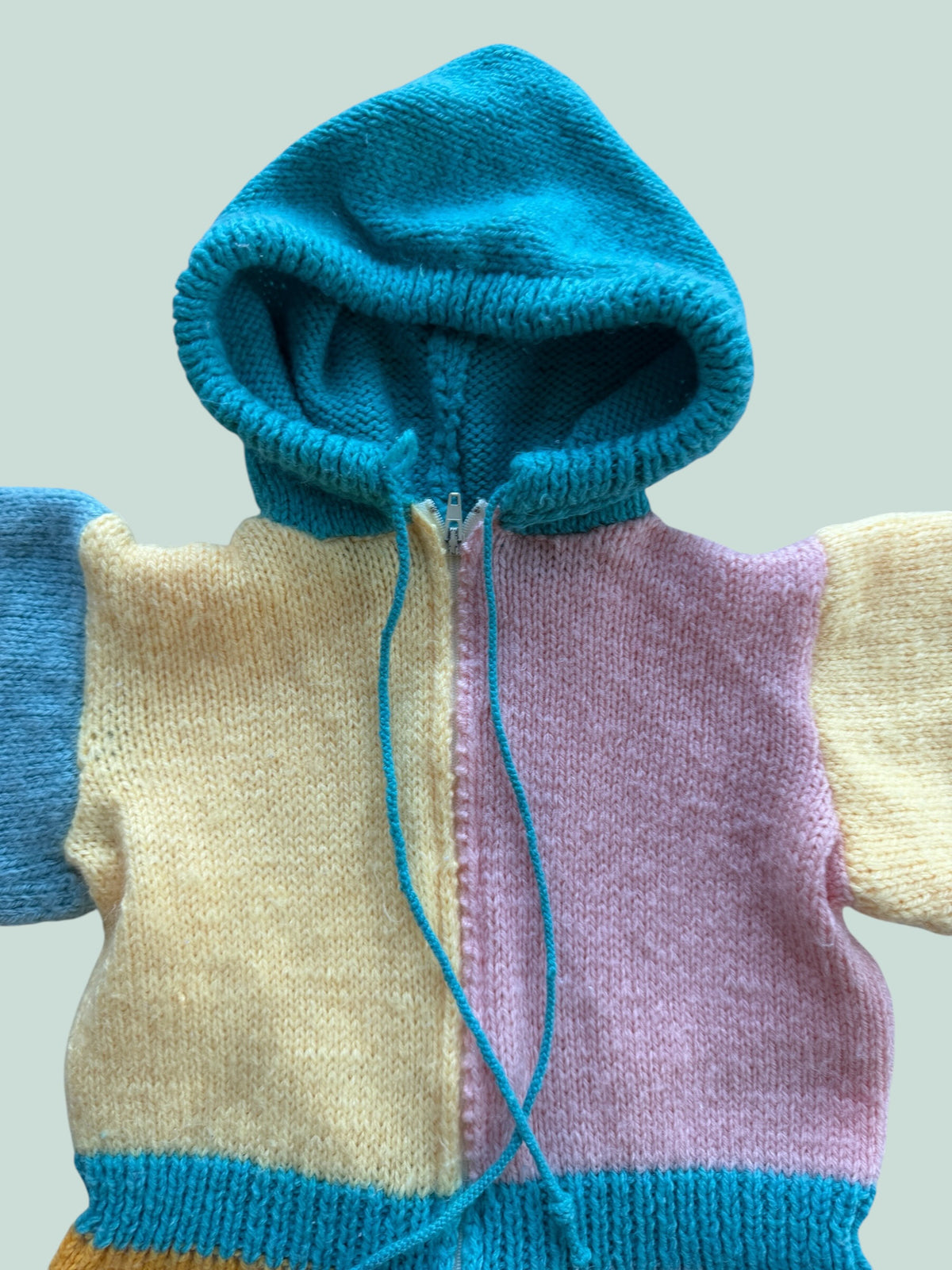 Vintage knit one piece suit ~1-2Y