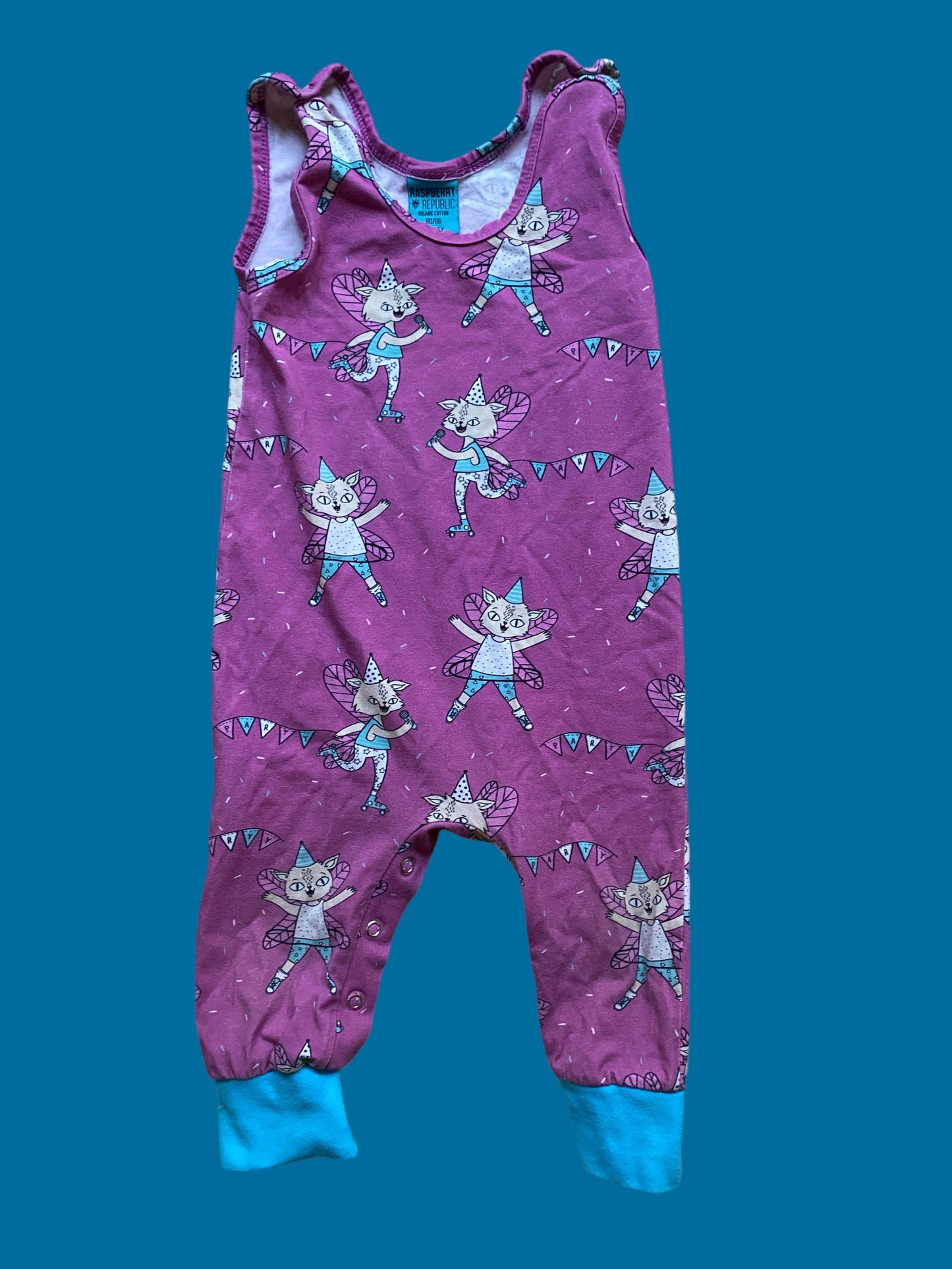 Organic cotton overall 9m-1.5y | Raspberry Republic