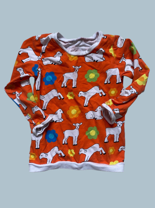 Cotton lamb long sleeve top 2-4Y | Oh Baby (Made in UK)