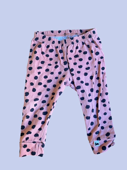 Spotted cotton leggings 6-9m | Little & Lively