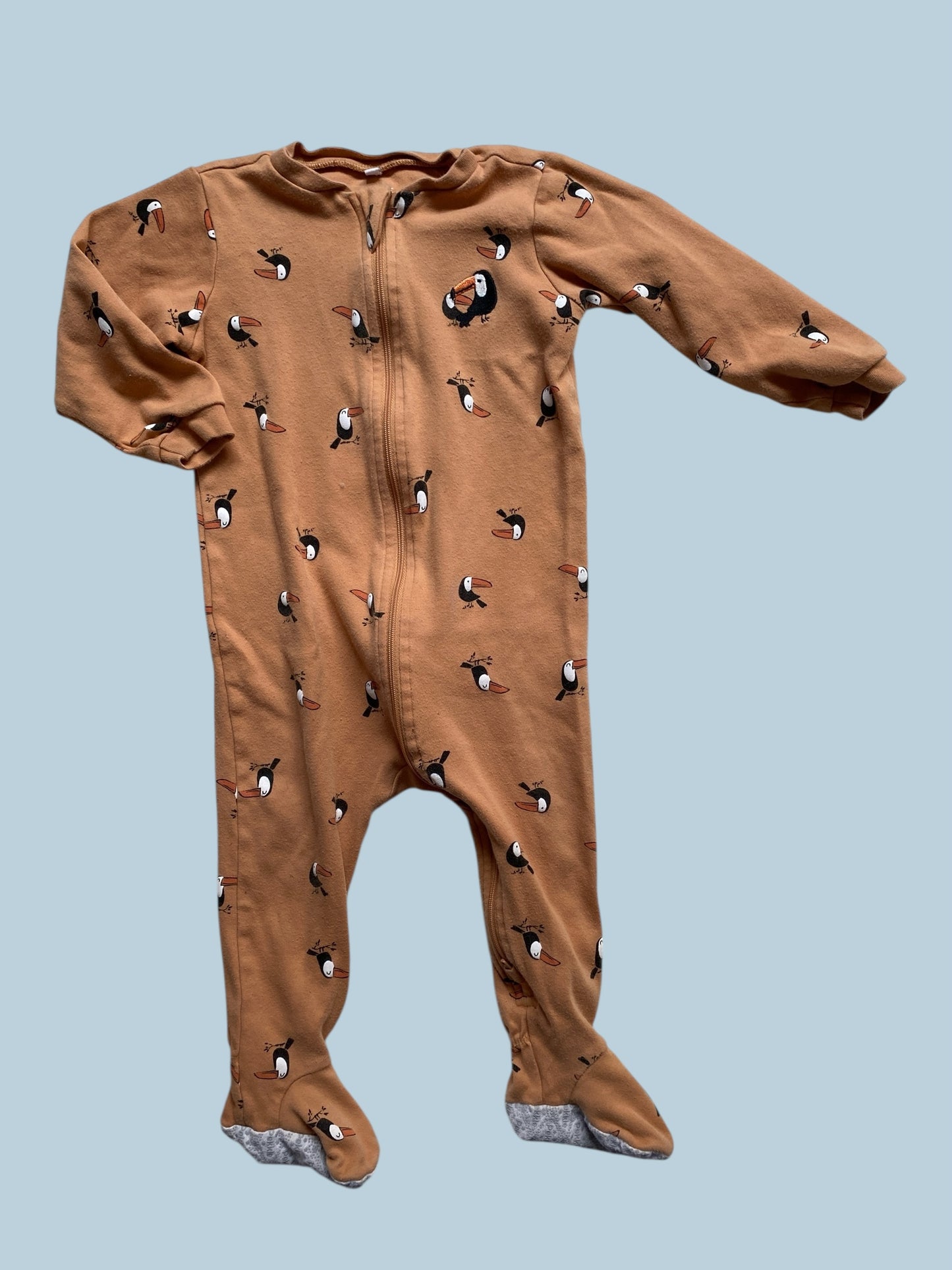 Organic cotton Toucan two-way zip sleeper 18m | Pekkle