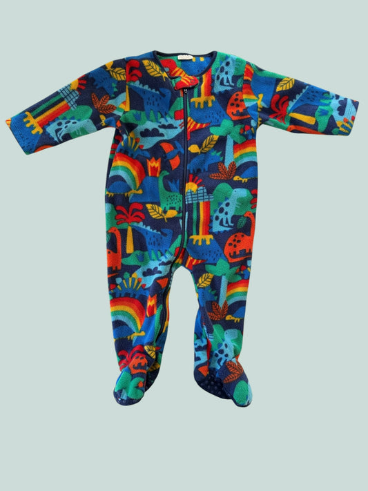 Colourful thick fleece sleeper 9-12m | Next UK