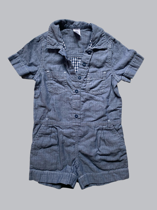 Cotton shorty romper 4Y | Petit Bateau