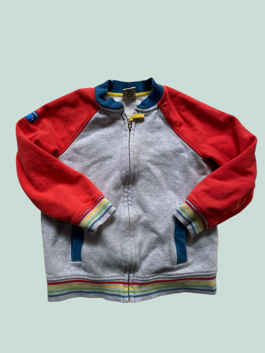 Organic cotton zip up sweater 8-9Y (128) | Frugi