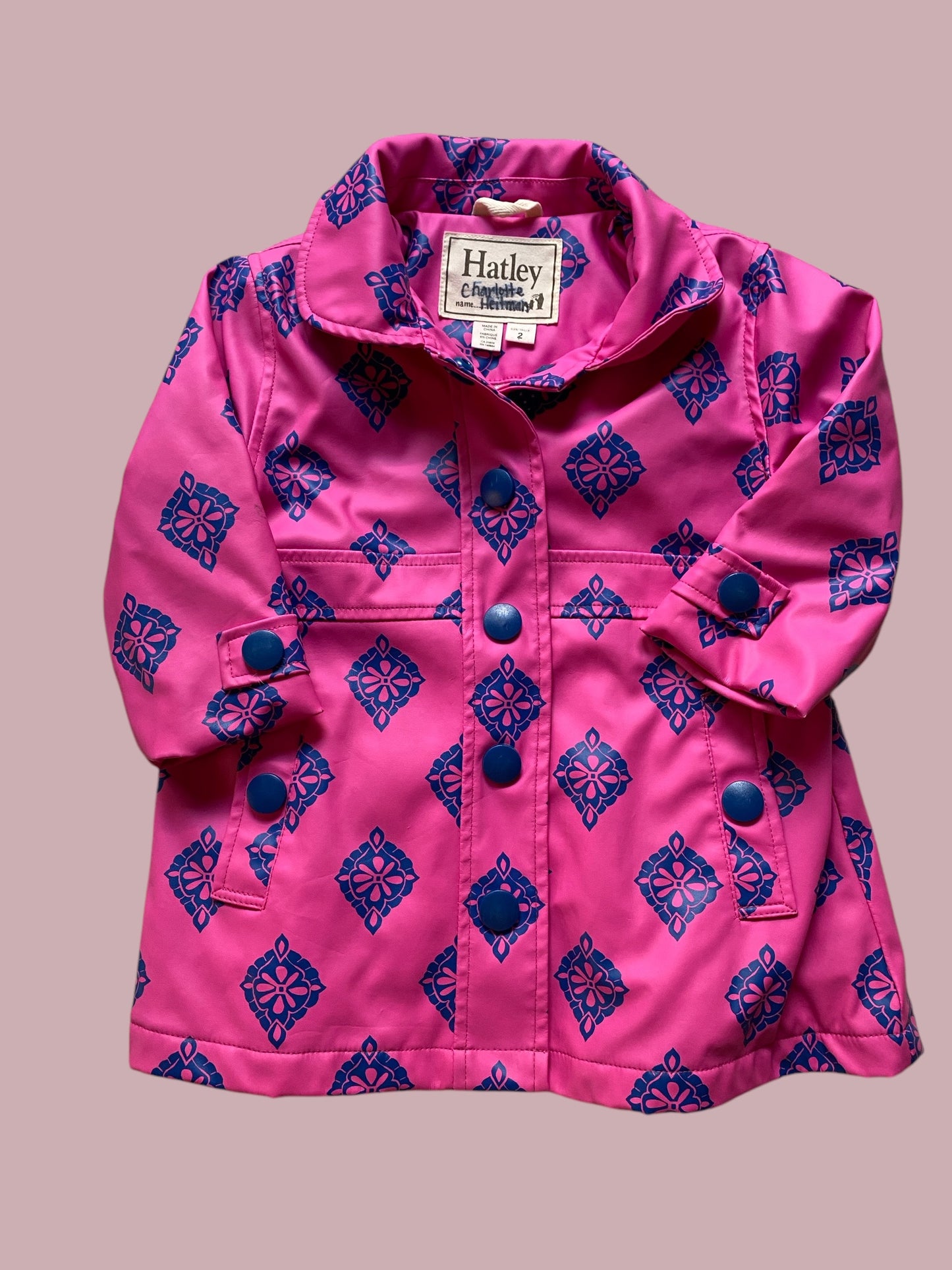 Terry lined rain coat 2Y | Hatley