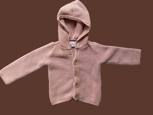 Organic cotton knit hooded cardigan  18m | Carter’s