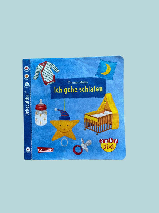 GERMAN indestructible book Ich gehe schlafen