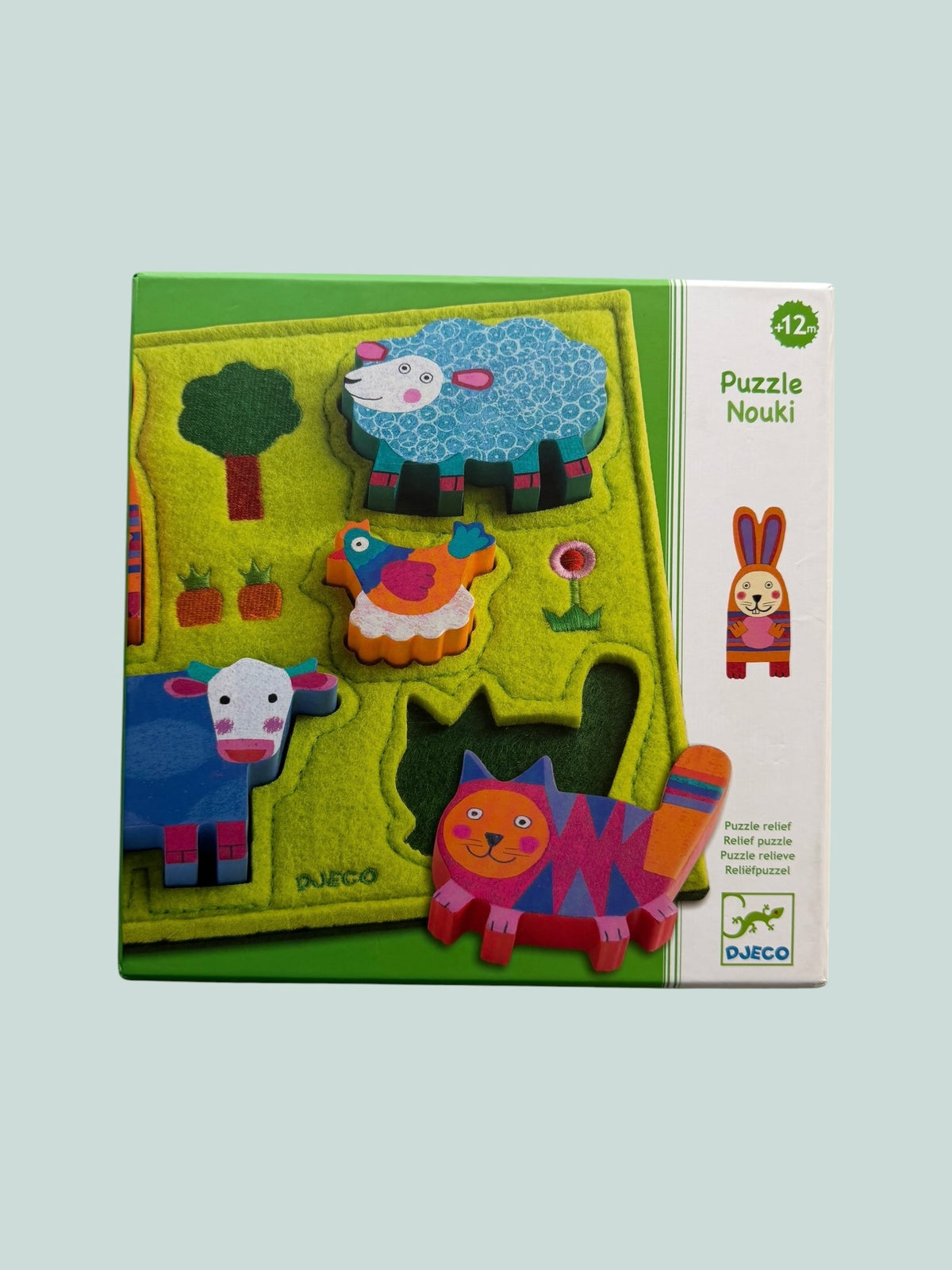 Felted animal puzzle 12m | Djeco