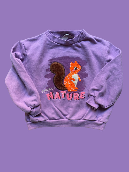 Squirrel sequin sweater 4-6Y | H&M
