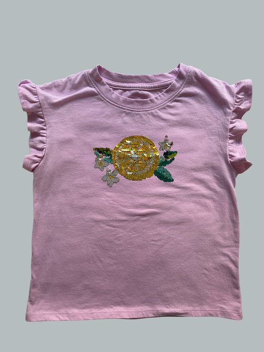 Cotton blend sequin lemon t-shirt 6-7Y | Cat & Jack