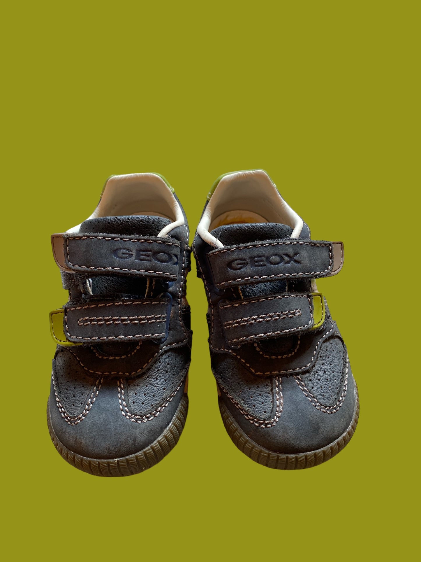 Leather Velcro sneakers 7 US Little Kid | Geox