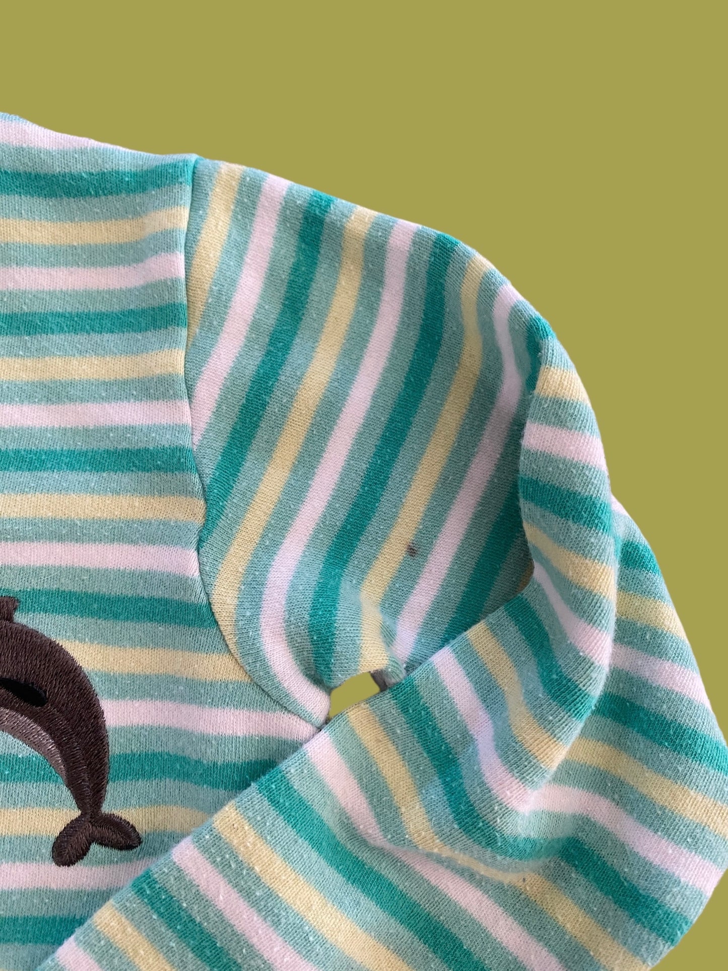 Cotton footed dolphin two-way zip  sleeper 24m| Tuffy