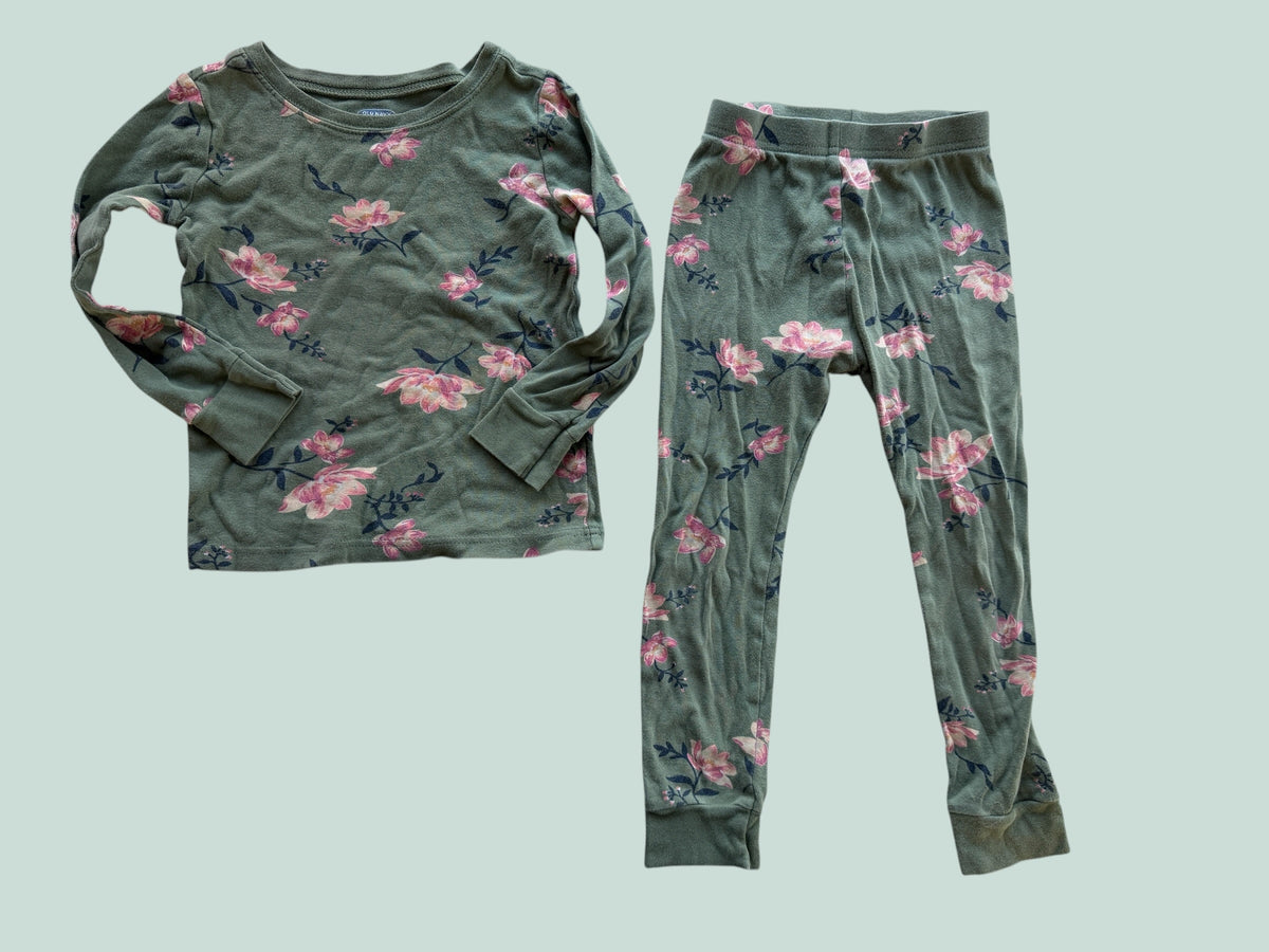 Cotton flower pj set 3Y | Old Navy