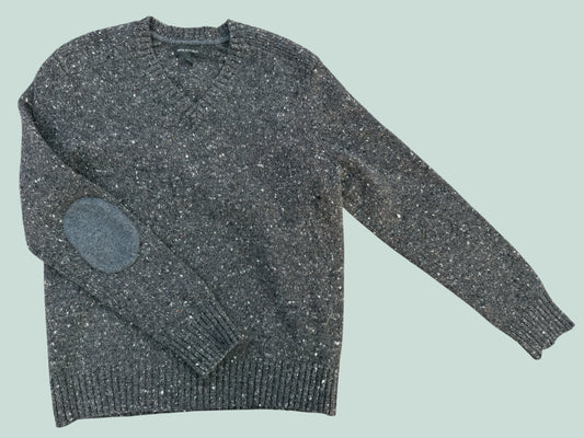 Wool tweed sweater men's medium | Banana Republic