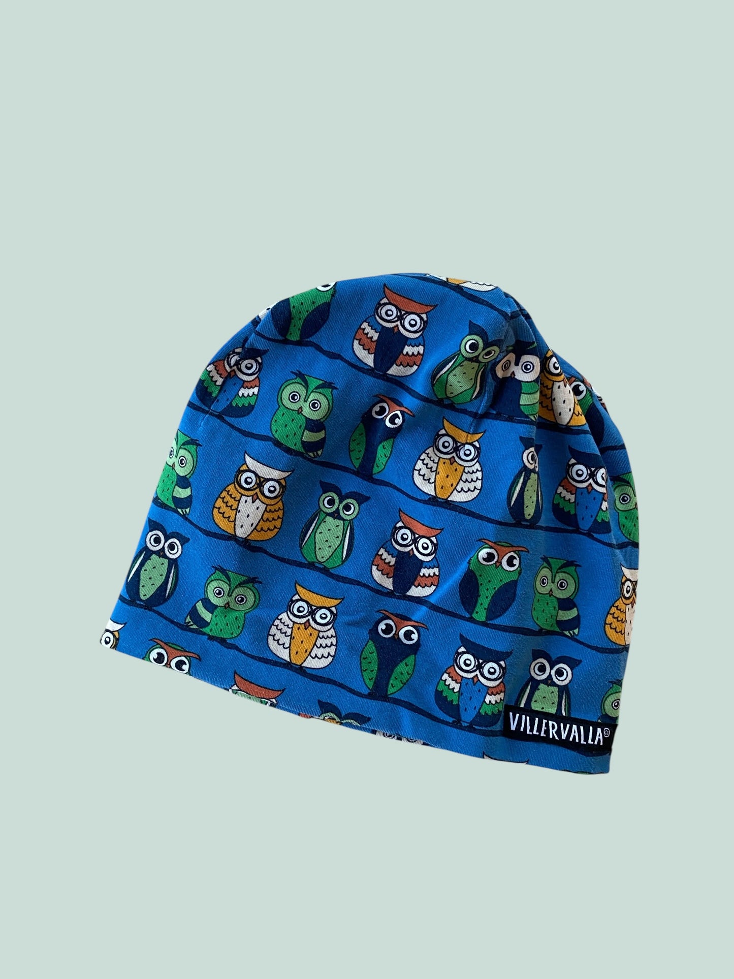 Organic cotton owl beanie 4-7Y (52) | Villervalla