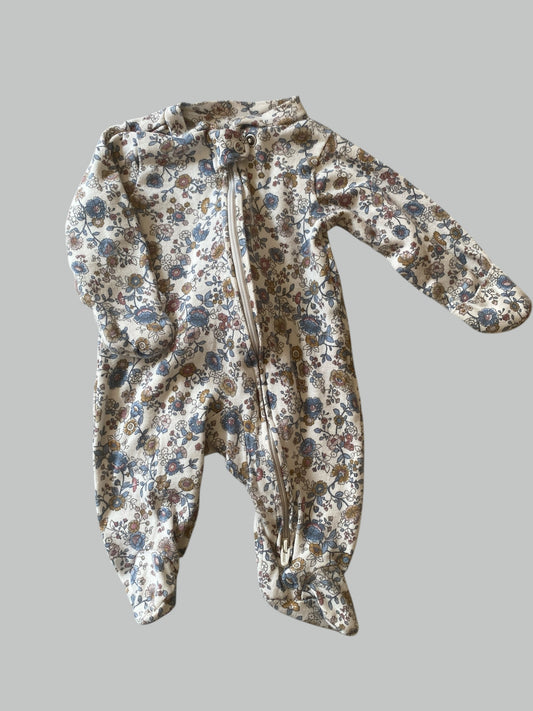 Organic cotton flower 2-way-zip sleeper 0m/newborn | Carter’s