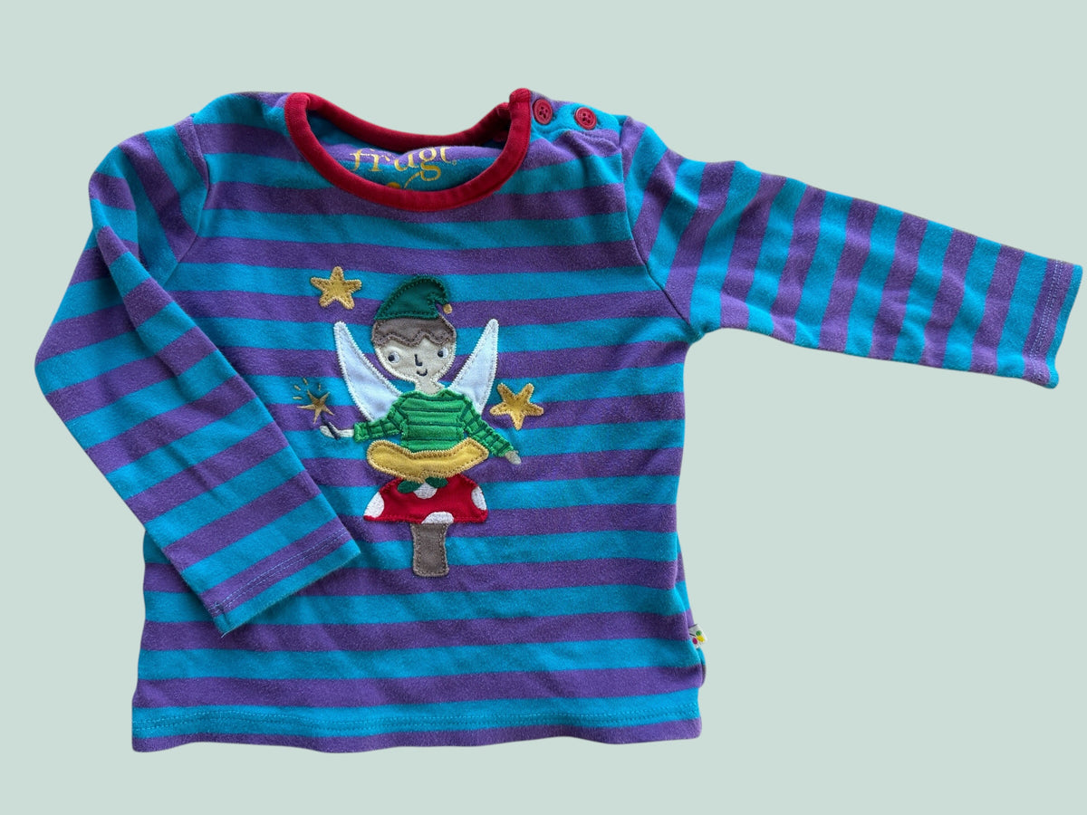 Organic cotton long sleeve top 12-24m | Frugi