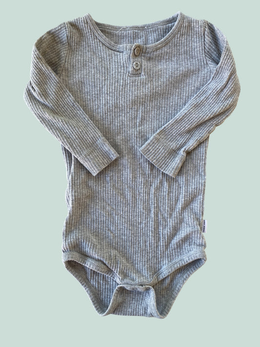 Cotton light grey onesie 1Y | Jamie Kay