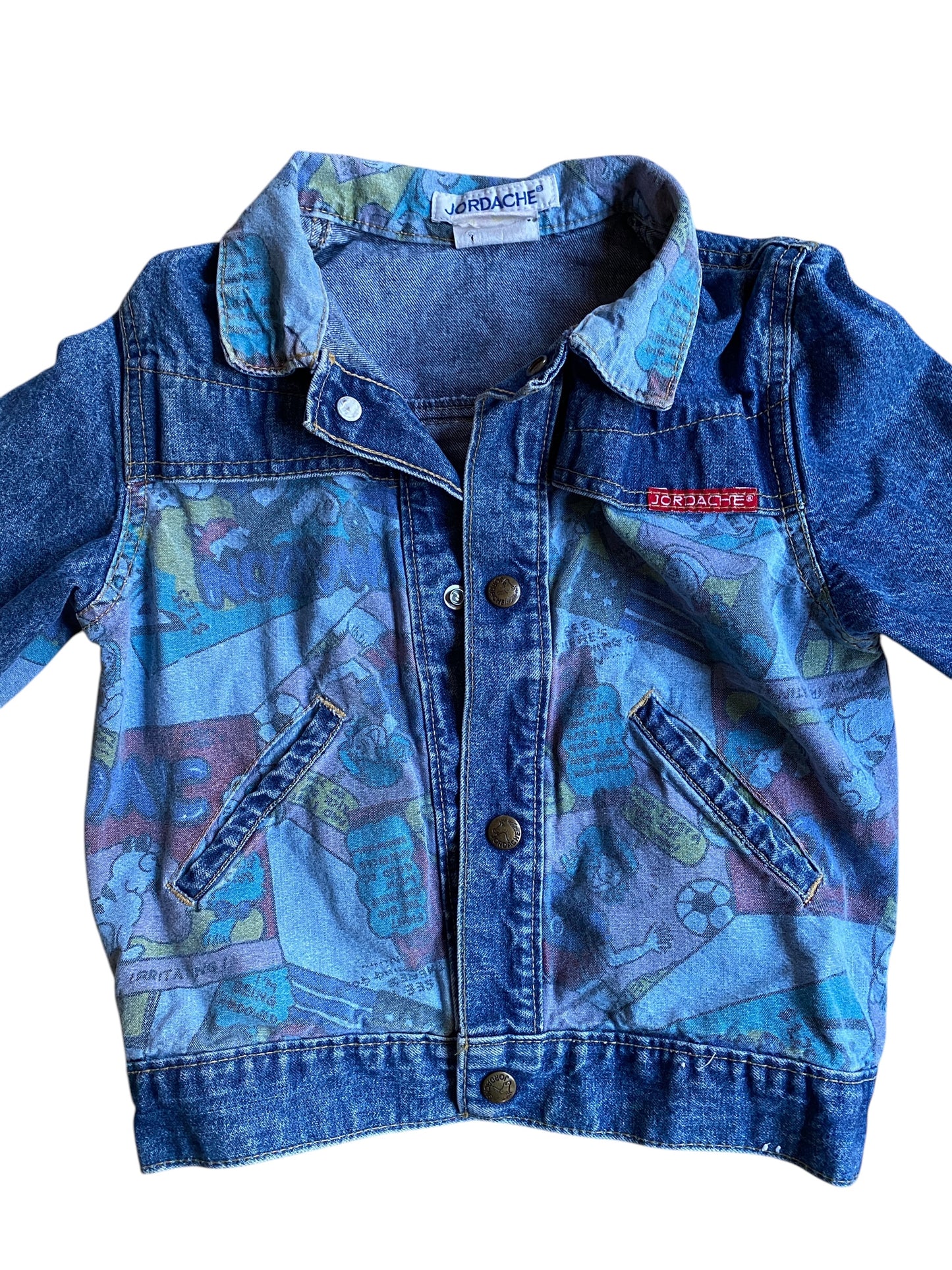 Vintage cotton cartoon denim jacket 6Y | Jordache