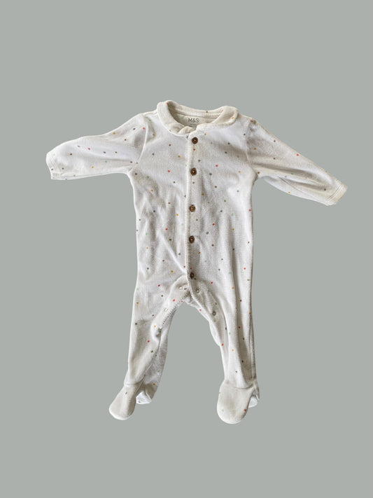 Terry sleeper 6-9m | Marks & Spencer