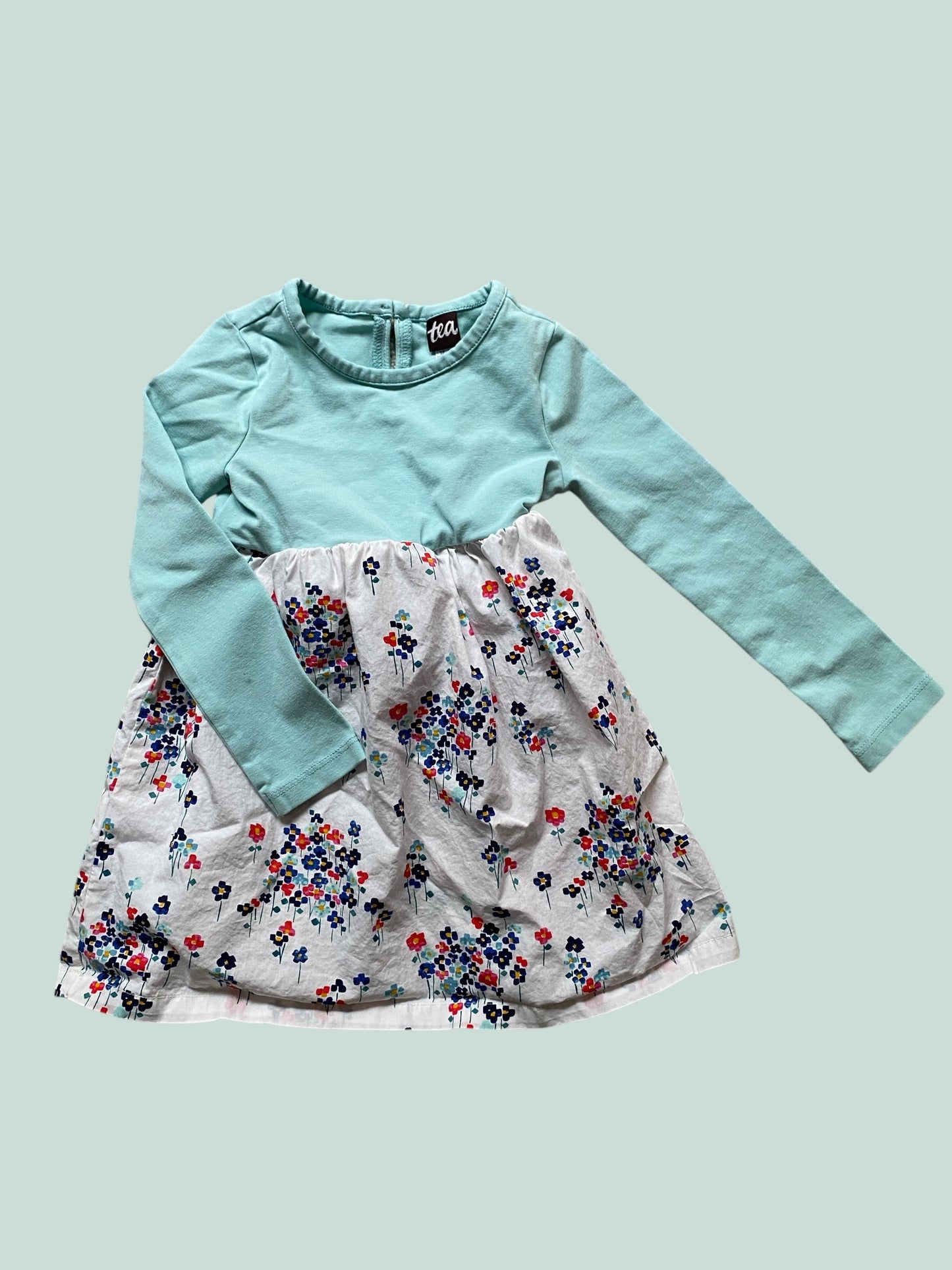 Cotton flower dress 18-24m  | Tea Collection