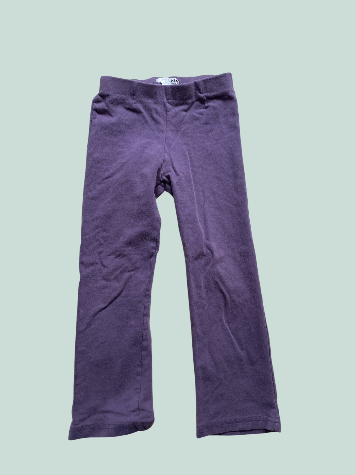 Light purple soft straight leg pants 4-5Y | H&M
