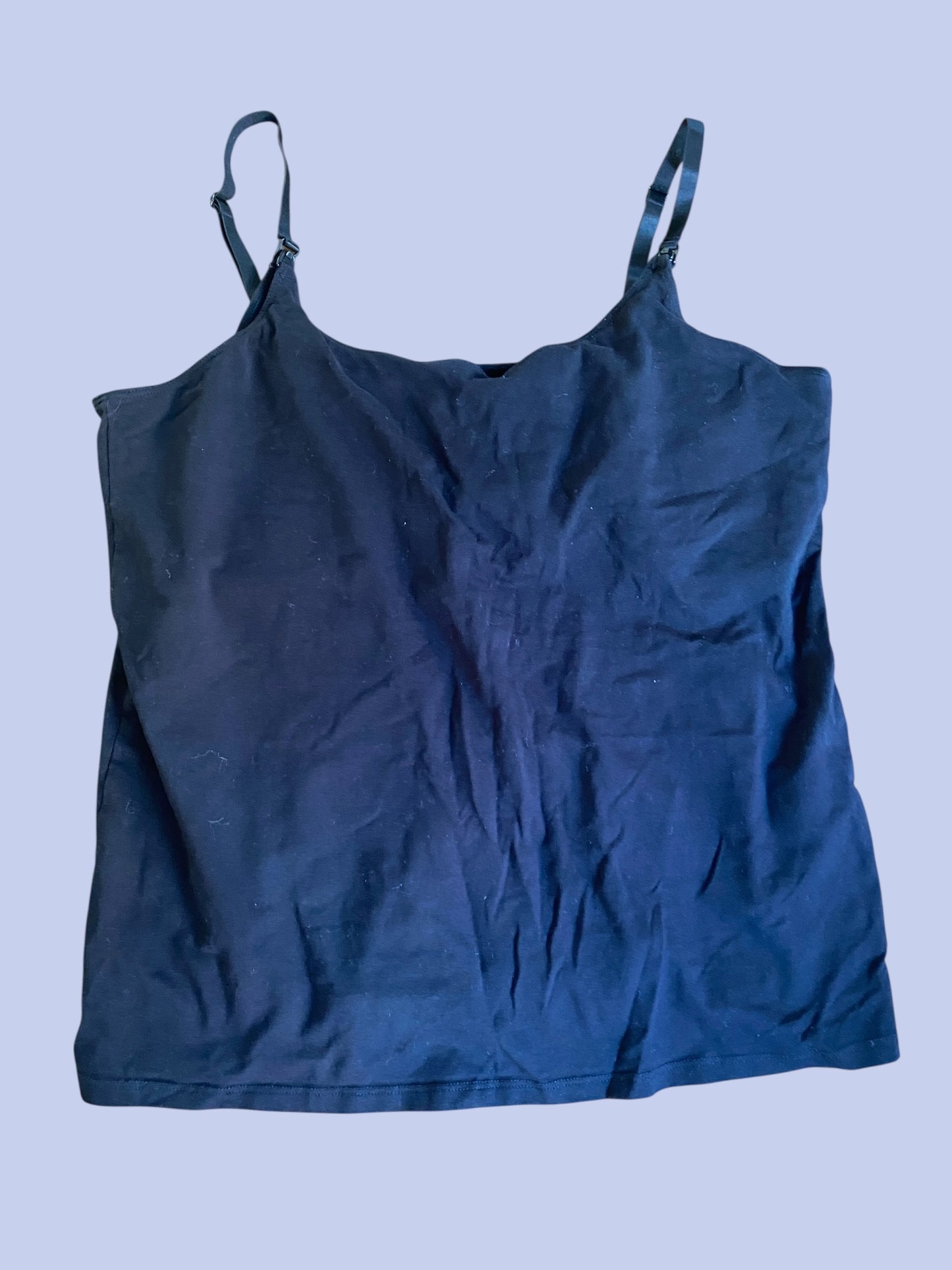 Black cotton nursing top XL adult | H&M