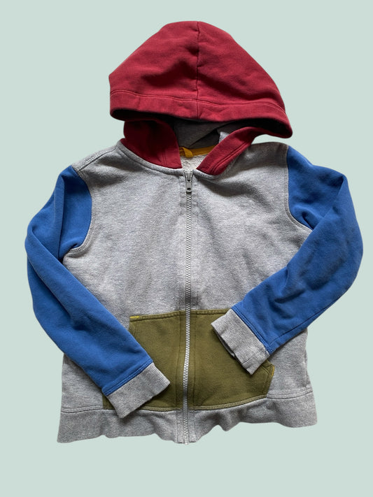 Organic cotton colourblock hoodie 8Y | Mightly