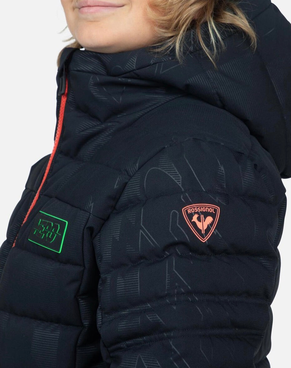 Black winter ski jacket "Rapide Hero' 14Y | Rossignol