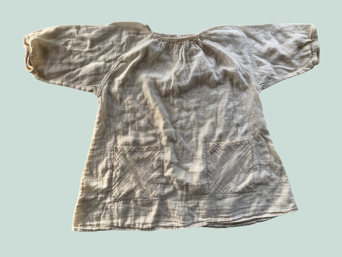 White cotton smock dress 4-5Y | Mabo