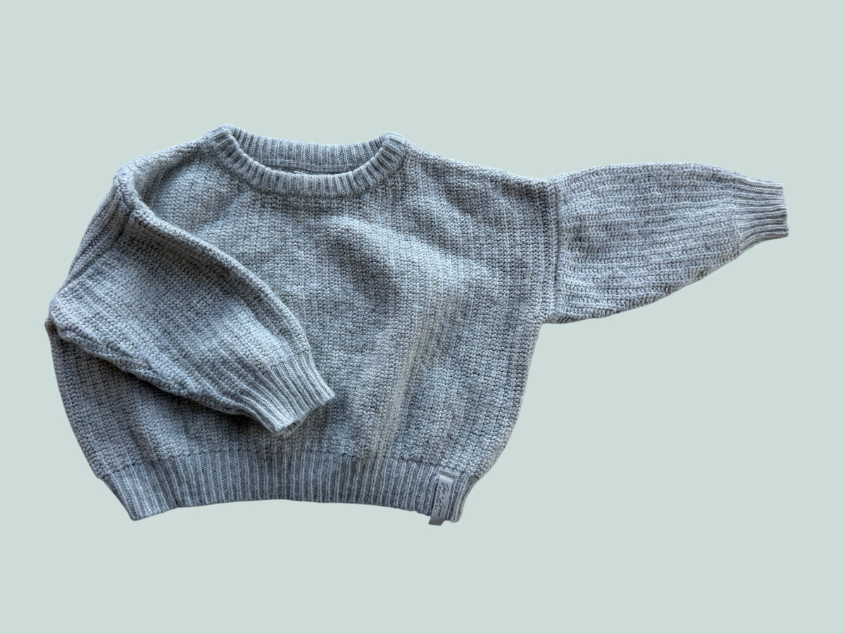 Wool blend cream knit sweater 12-24m | Jax + Lennon
