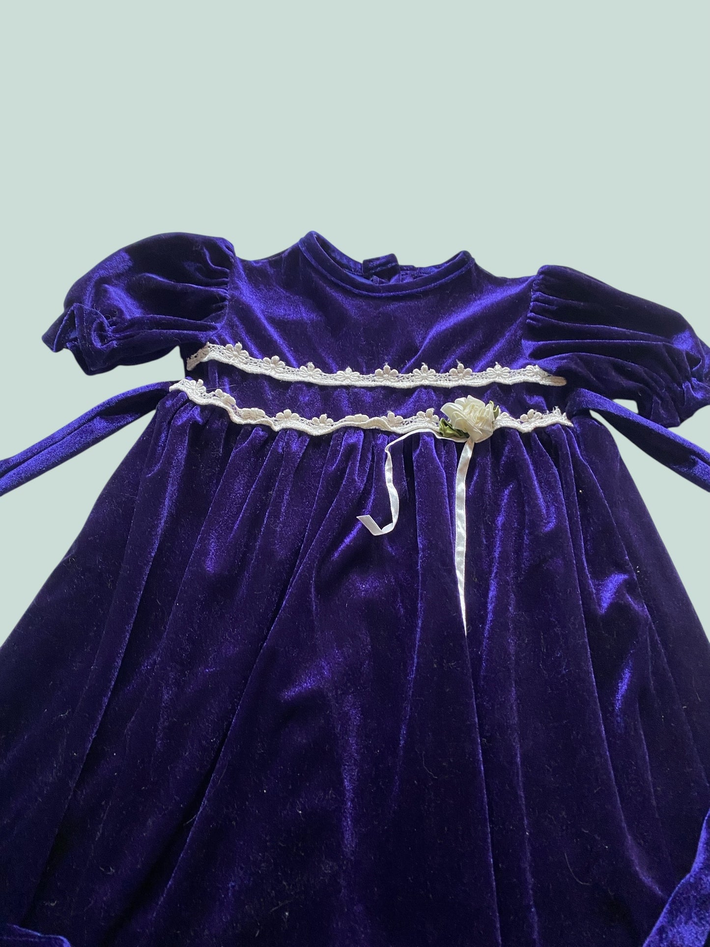 Vintage purple velvet dress 6Y | Kloz for Kids