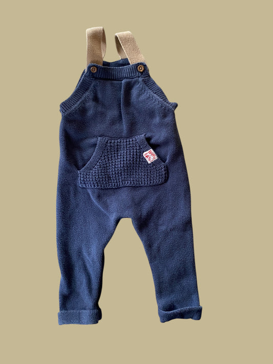 Cotton knit overalls 6-9m | Fred & Flo