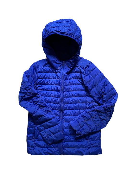 Electric blue down filled puffer adult medium | Uniqlo