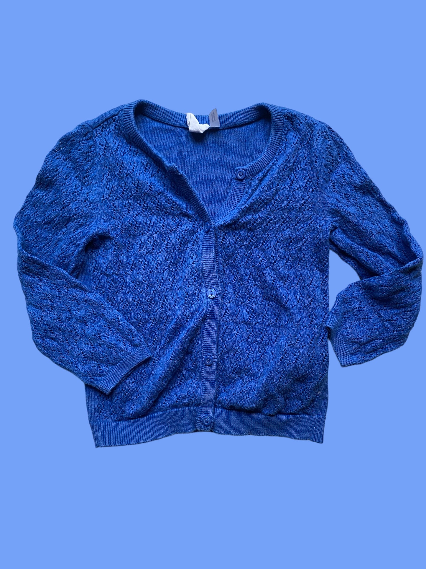 Blue cotton cardigan 1.5-2Y | H&M