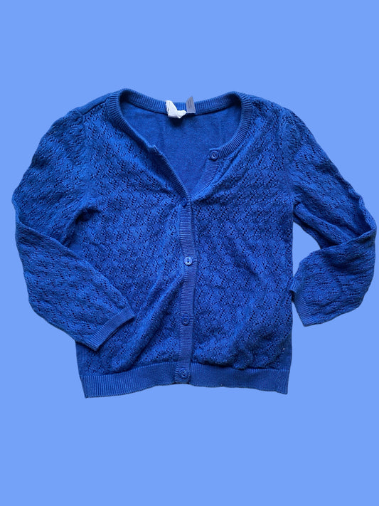 Blue cotton cardigan 1.5-2Y | H&M