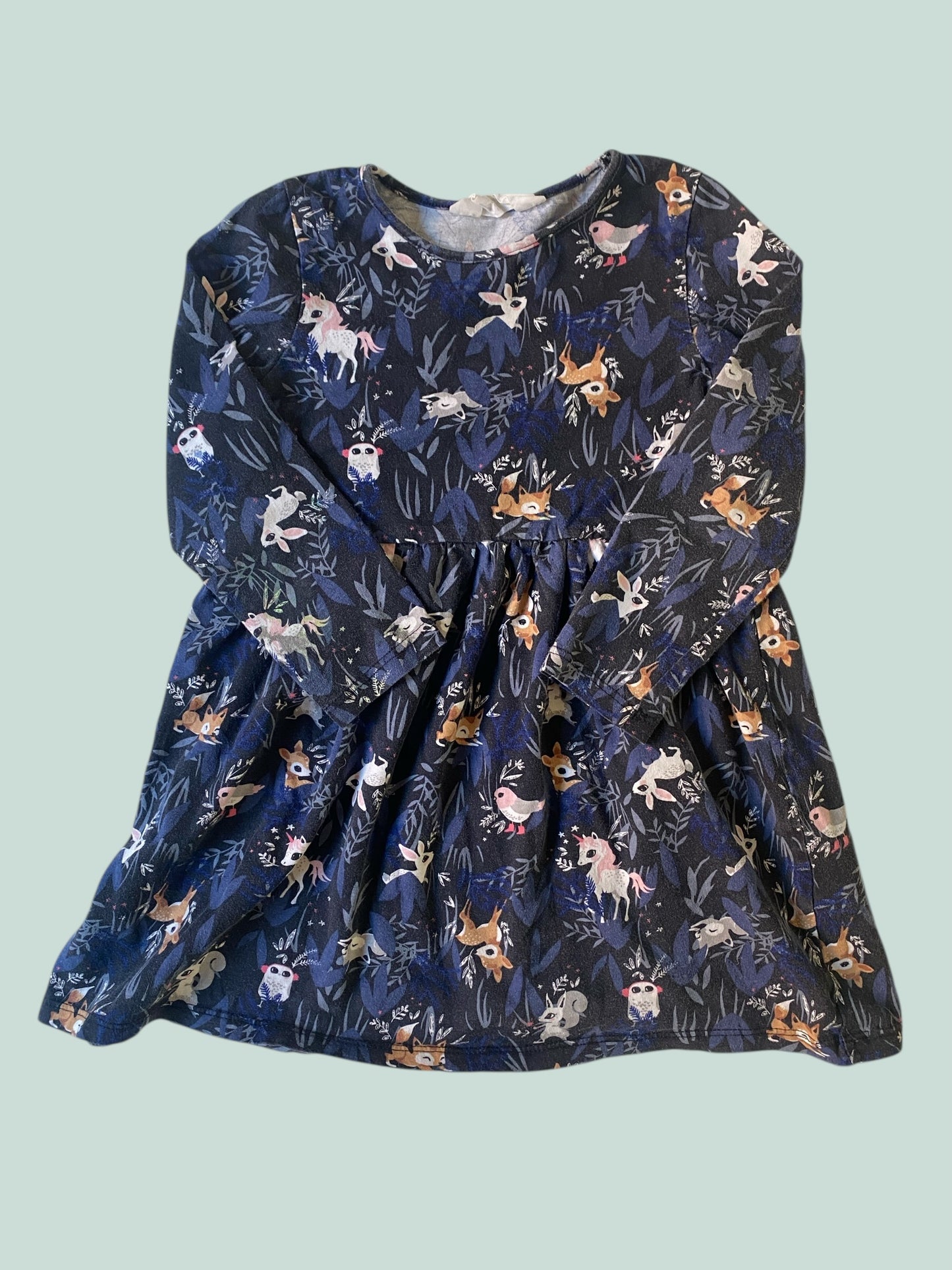 Cotton woodland animal dress 2-4Y | H&M