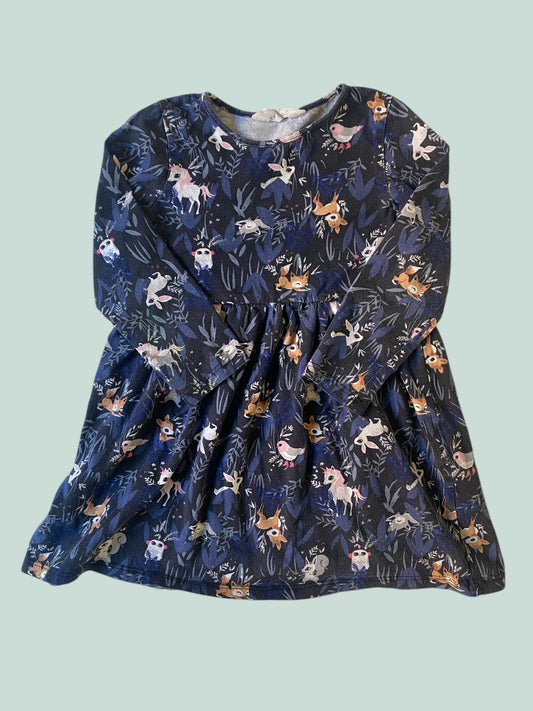 Cotton woodland animal dress 2-4Y | H&M