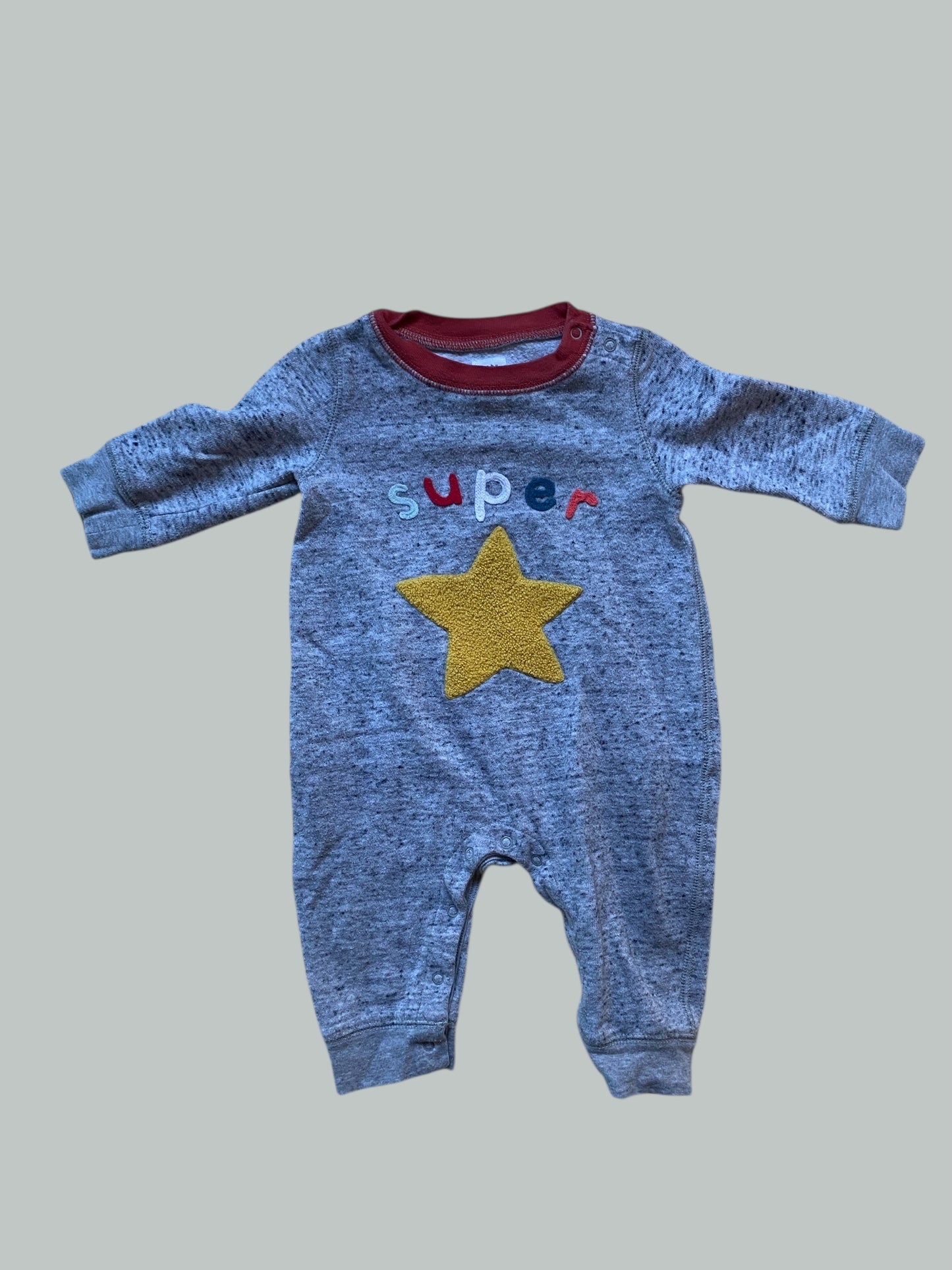 Cotton blend "super" romper 3-6m | Gap