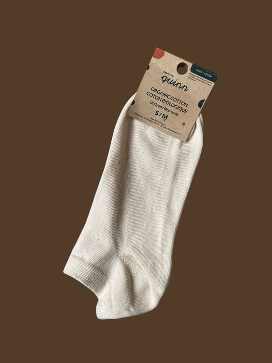 Organic cotton short socks adult 6.5-8.5 | Q for Quinn