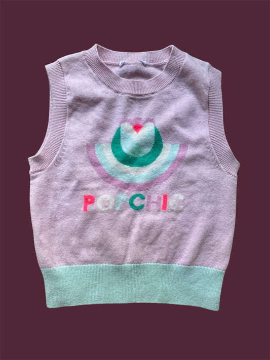 Wool blend sleeveless jumper 3-4Y | Jacardi