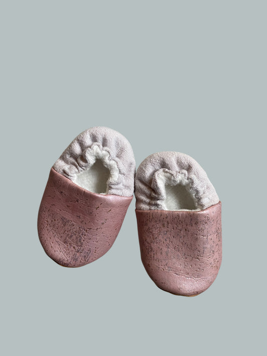 Soft sole newborn cork slippers | Abby Sprouts