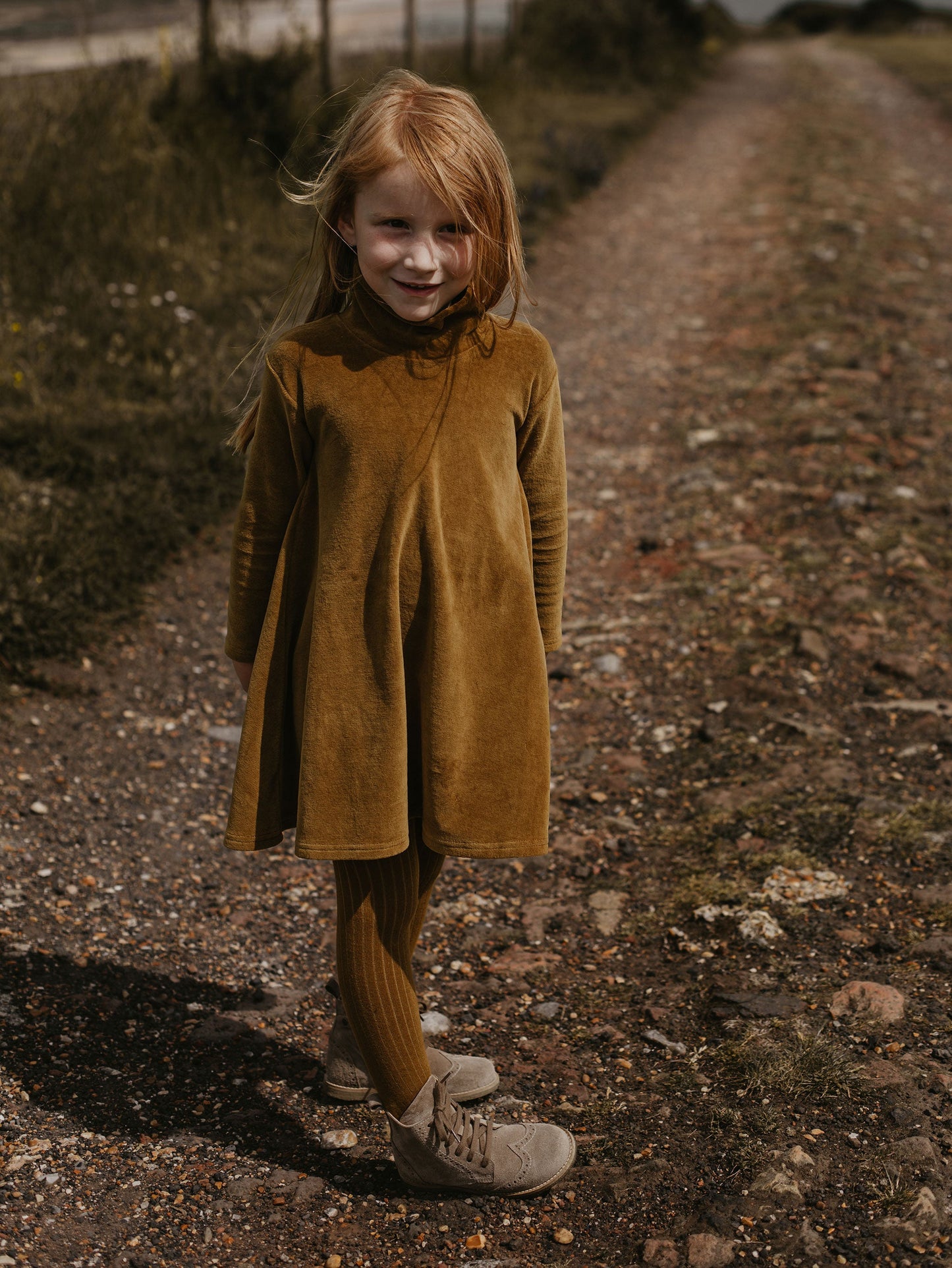 Organic cotton velvet dress 18-24m | The Simple Folk