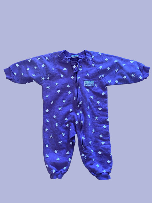 Vintage purple cotton romper/sleeper 2Y | Roots