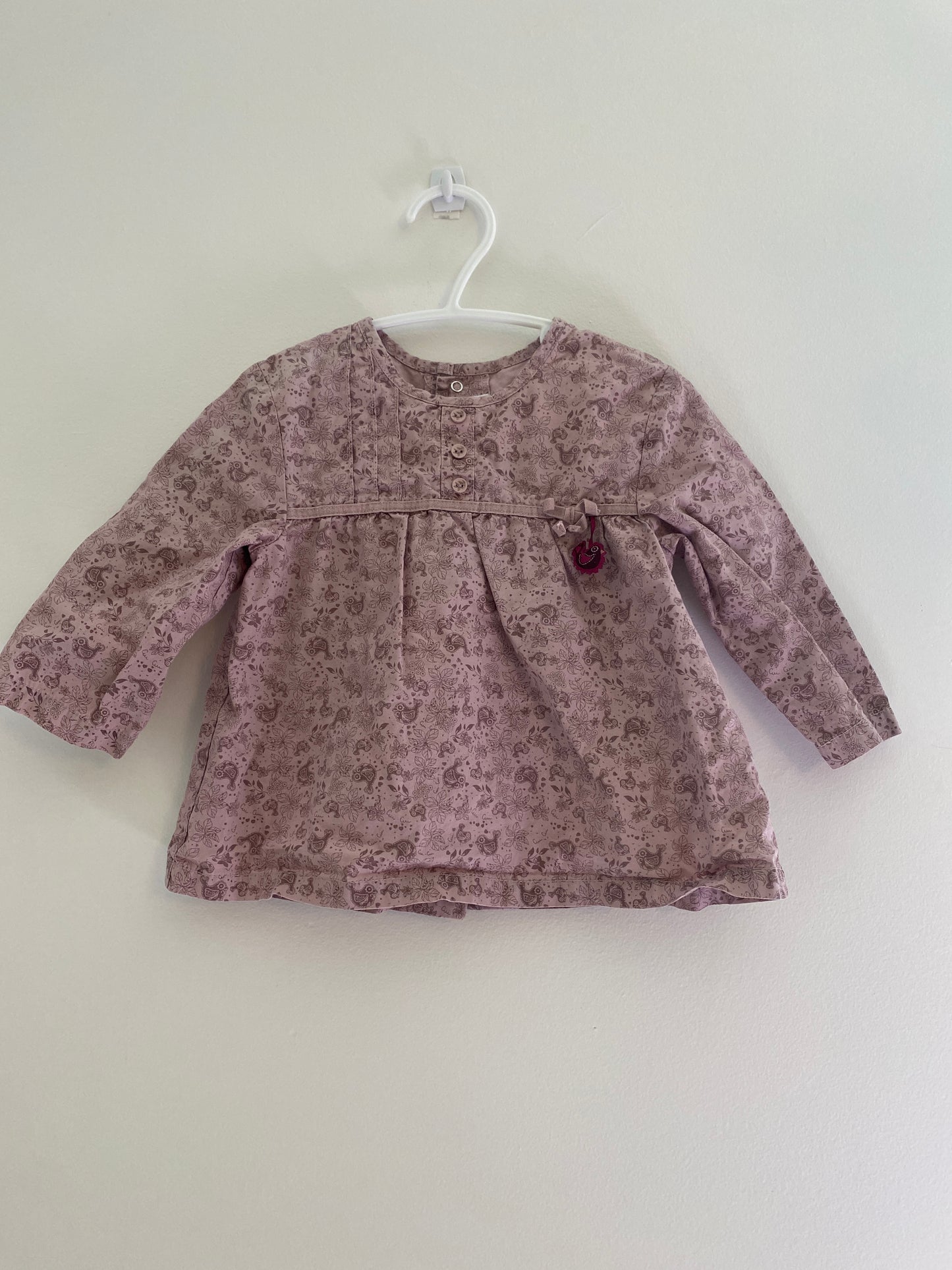 Cotton bird dress/top 18m / Kitchoun
