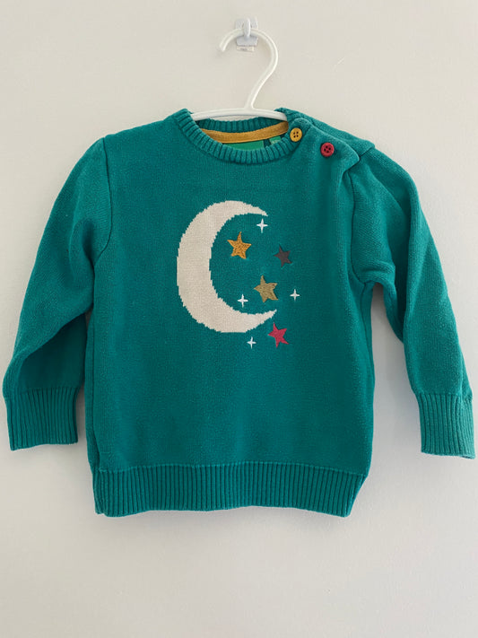 Knit moon sweater 9-12m / Little Green Radicals