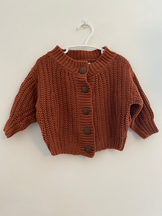 Cotton knit cardigan 6m / Summer & Storm