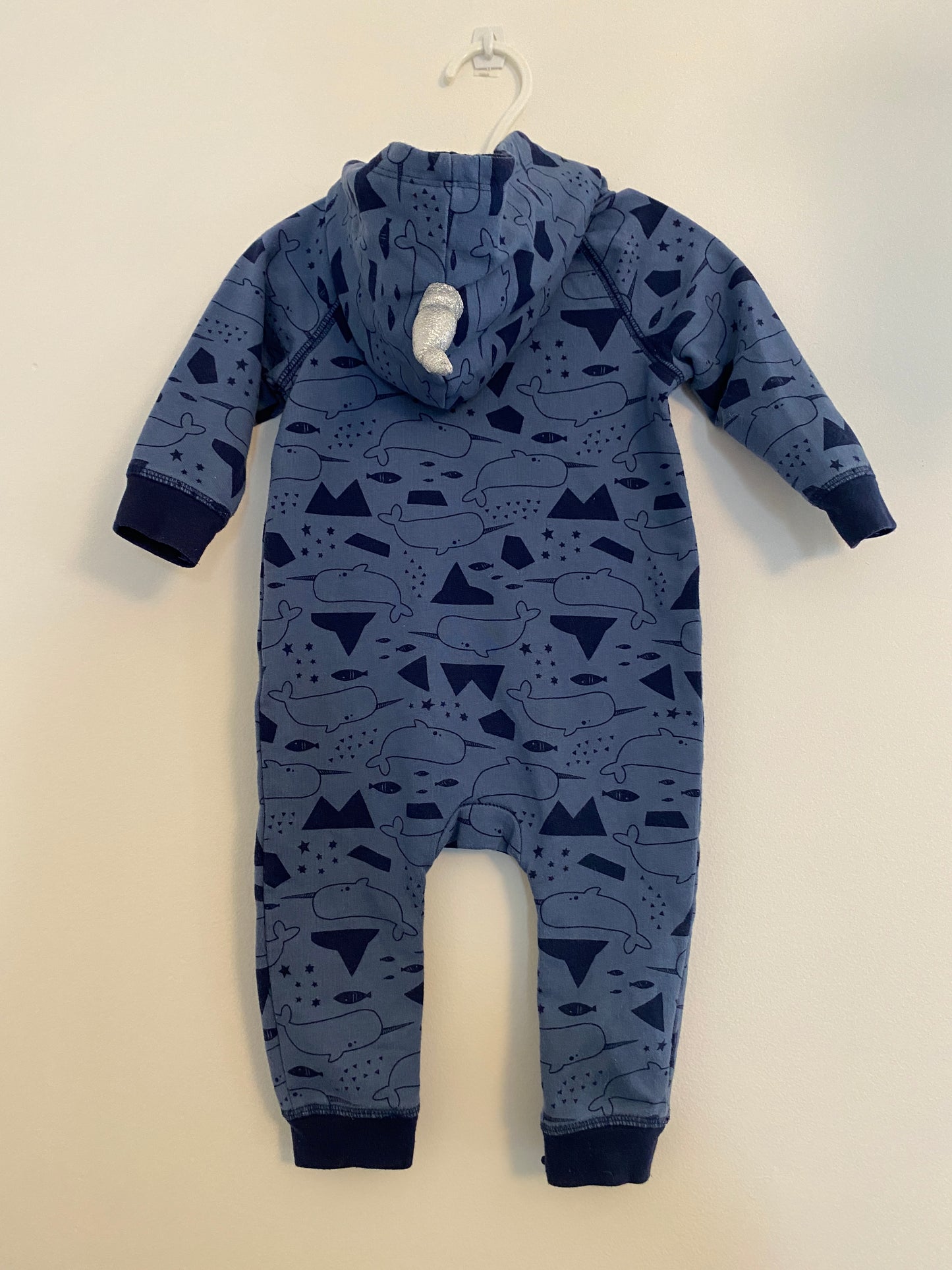 Cotton narwal one piece 6-9m |  Cat & Jack