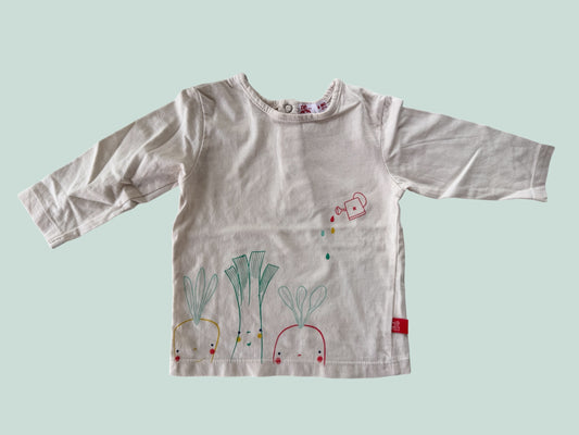 Cotton vegetable long sleeve top 6m (generous) | DPam