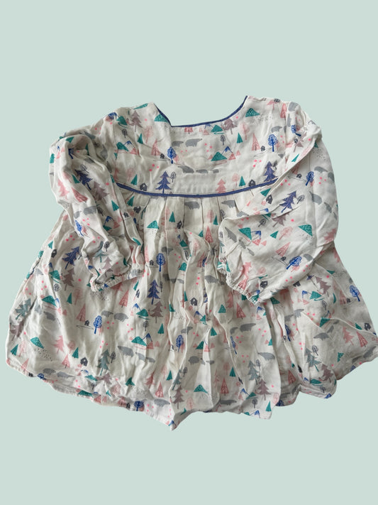 Cotton/viscose dress 12m | Marks & Spencer